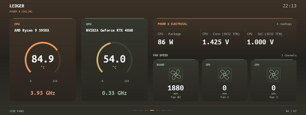 Ledger · Cooling